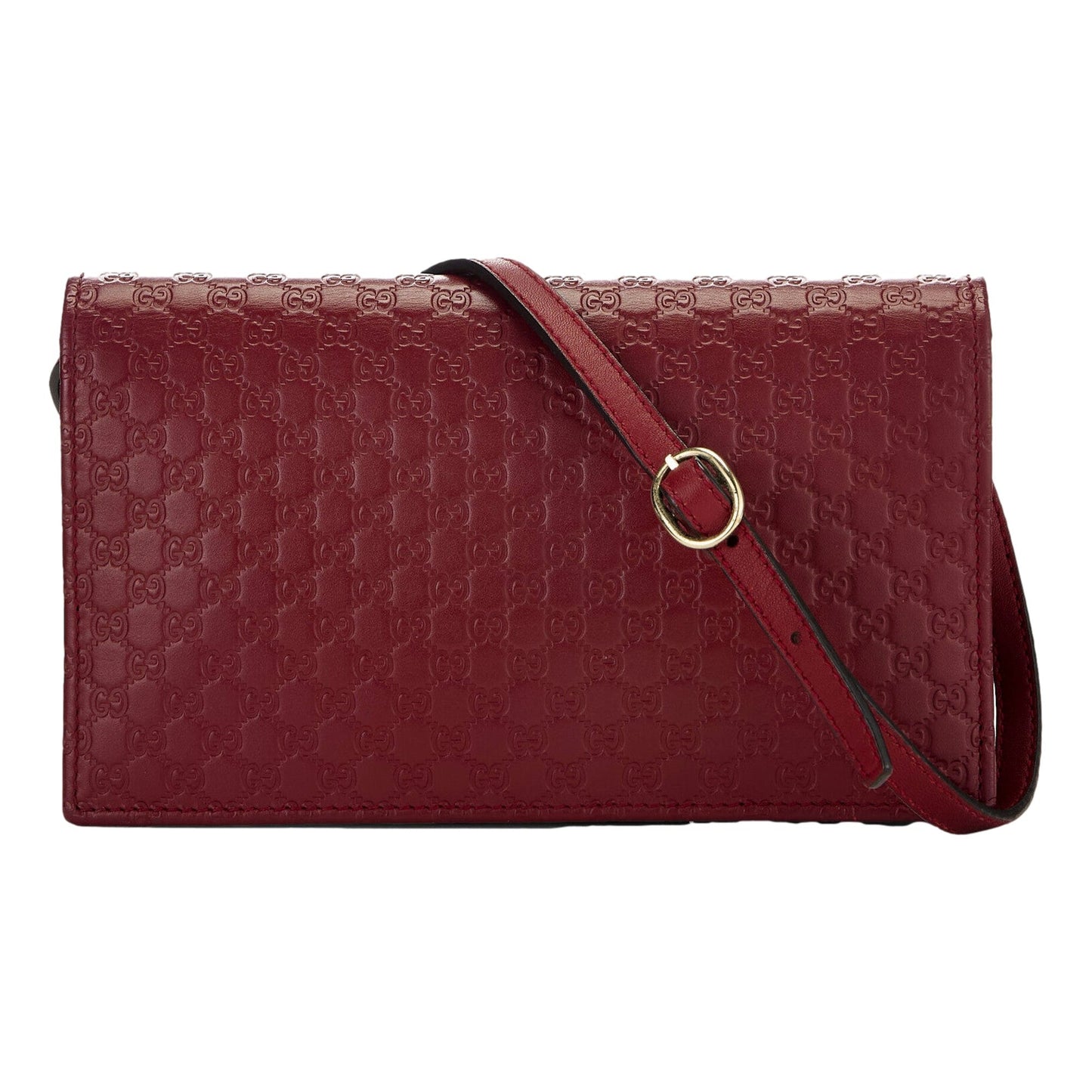 Microguccissma 'GG' Burgundy Red Womens Wallet Crossbody Handbag