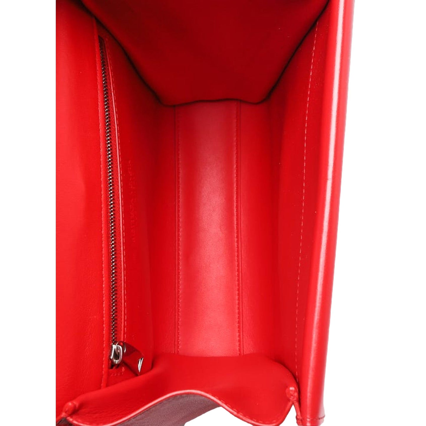 The Clip Womens Shoulder and Crossbody Bag Chili Red Calfskin Leather