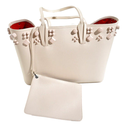 Cabata Spike Large Tote Shoulder Bag Leche Ivory