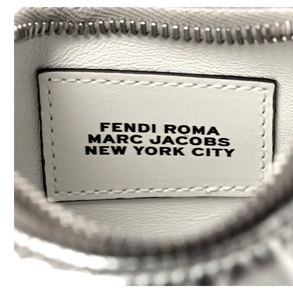 x Marc Jacobs Fendigraphy Silver Mini Hobo Leather Bag