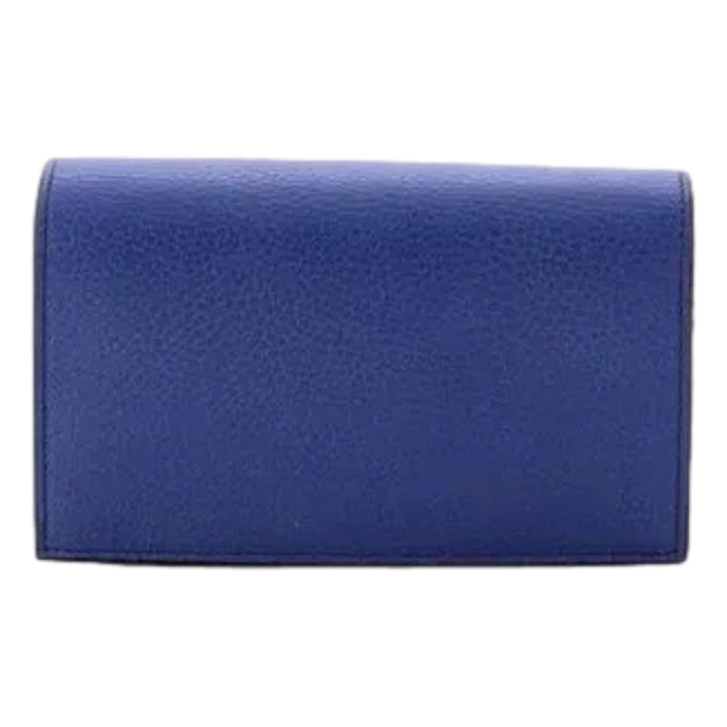 Blue Marmont GG Womens Leather Wallet on Chain Crossbody Bag