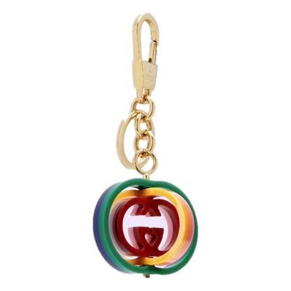 Interlocking G Rainbow Keyring Key Chain Handbag Charm