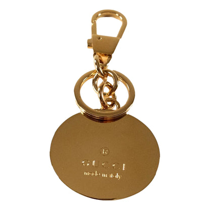 Interlocking G Keychain Brass Enamel Multicolor Bag Charm