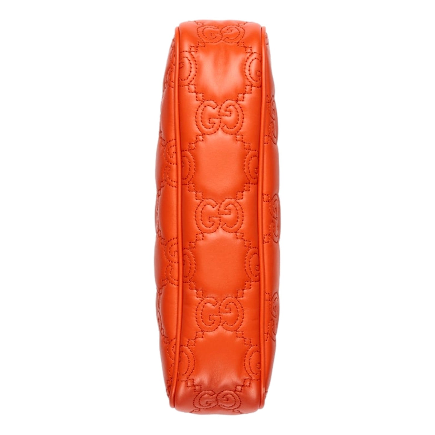 GG Quilted Matelassé Leather Mini Shoulder Bag In Orange