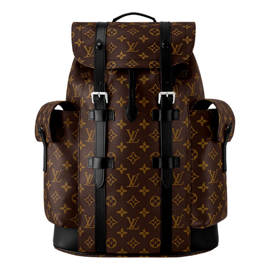 Christopher MM Monogram Macassar Canvas Backpack