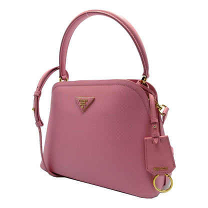 Medium Saffiano Leather Matinee Handbag Petalo Pink