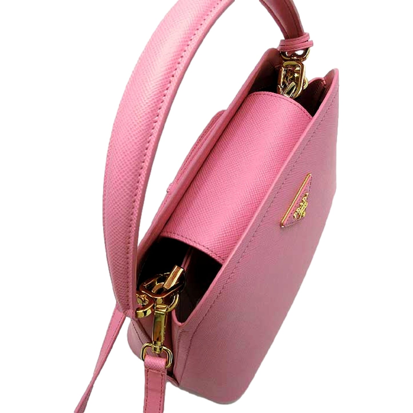 Medium Saffiano Leather Matinee Handbag Petalo Pink