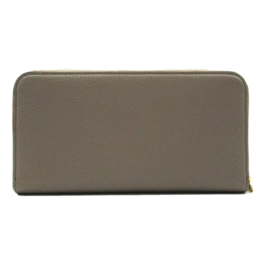 Continental Zip-Around Wallet Saffiano Leather Argilla Grey