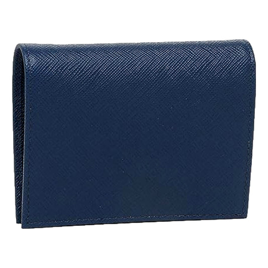 Womens Saffiano Multi-Color Folding Wallet Bluette Blue and Astrale