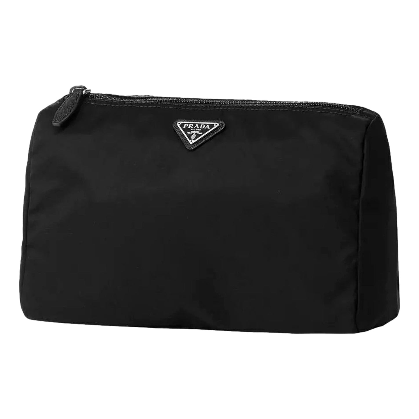 Re-Nylon Necessaire Tessuto Nylon Nero Black Large Pouch Clutch Bag