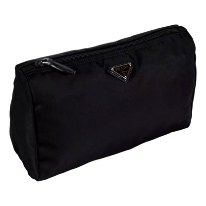 Re-Nylon Necessaire Tessuto Nylon Nero Black Large Pouch Clutch Bag