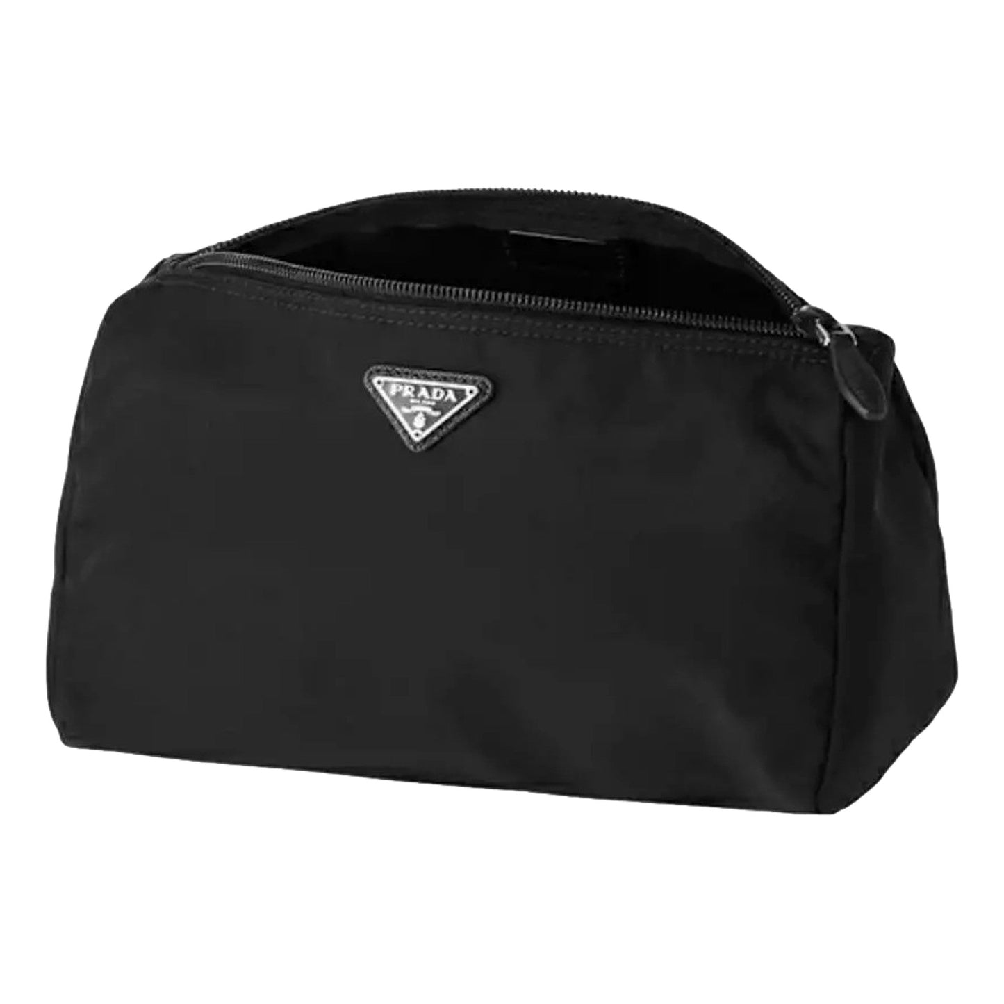 Re-Nylon Necessaire Tessuto Nylon Nero Black Large Pouch Clutch Bag