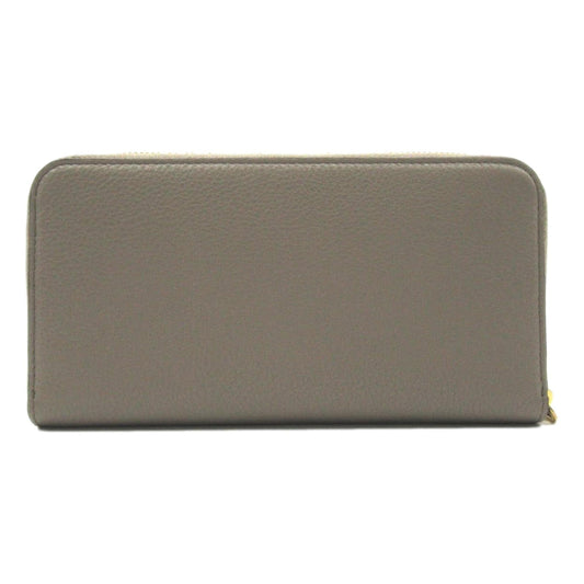 Saffiano Leather Large Continental Wallet Argilla and Astrale Grey Blue