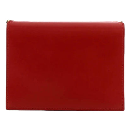 Cassandra Red Leather Medium Shoulder Bag