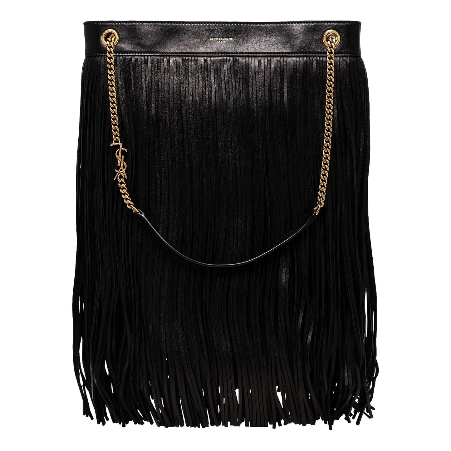 Grace Black Tassel Leather Hobo Shoulder Bag