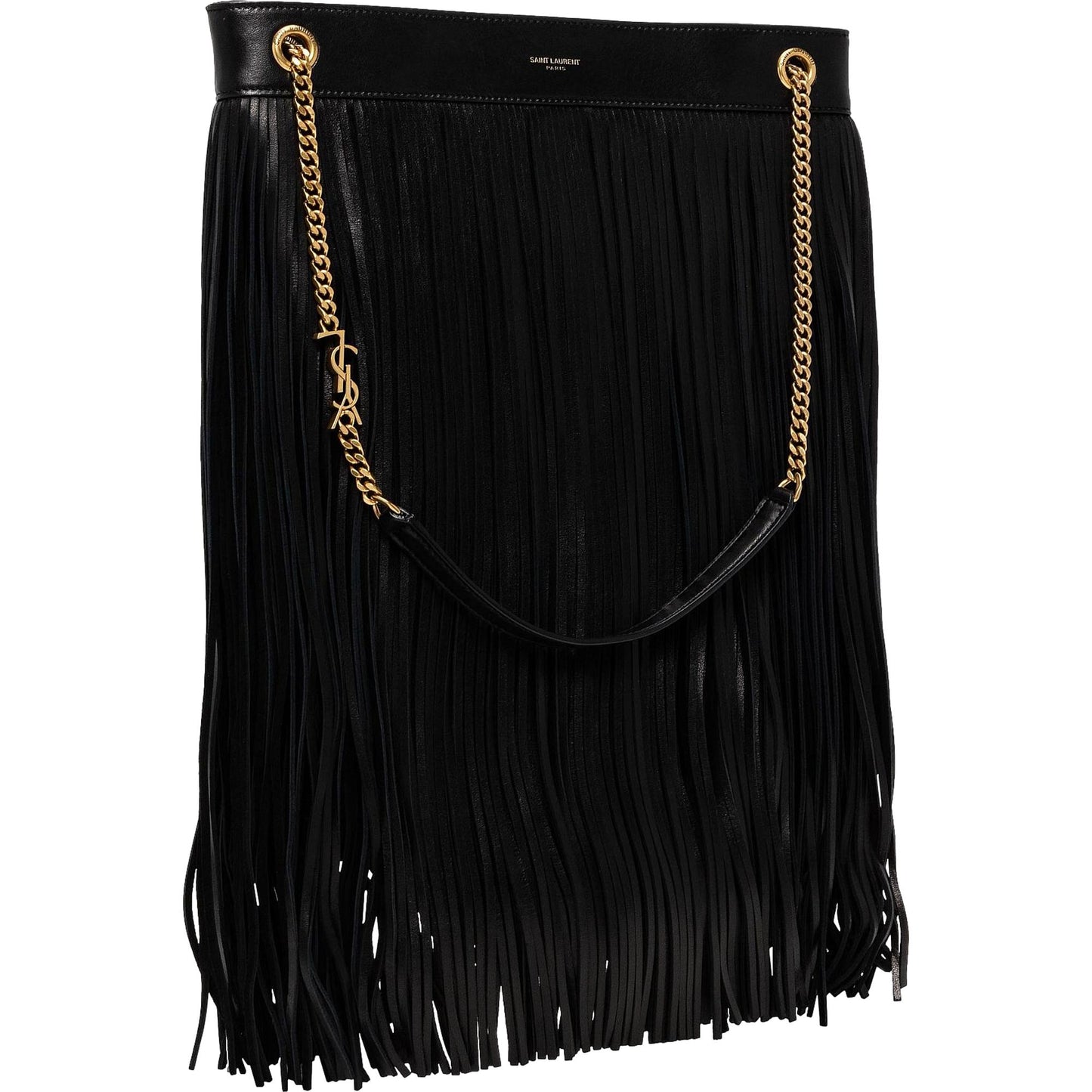 Grace Black Tassel Leather Hobo Shoulder Bag