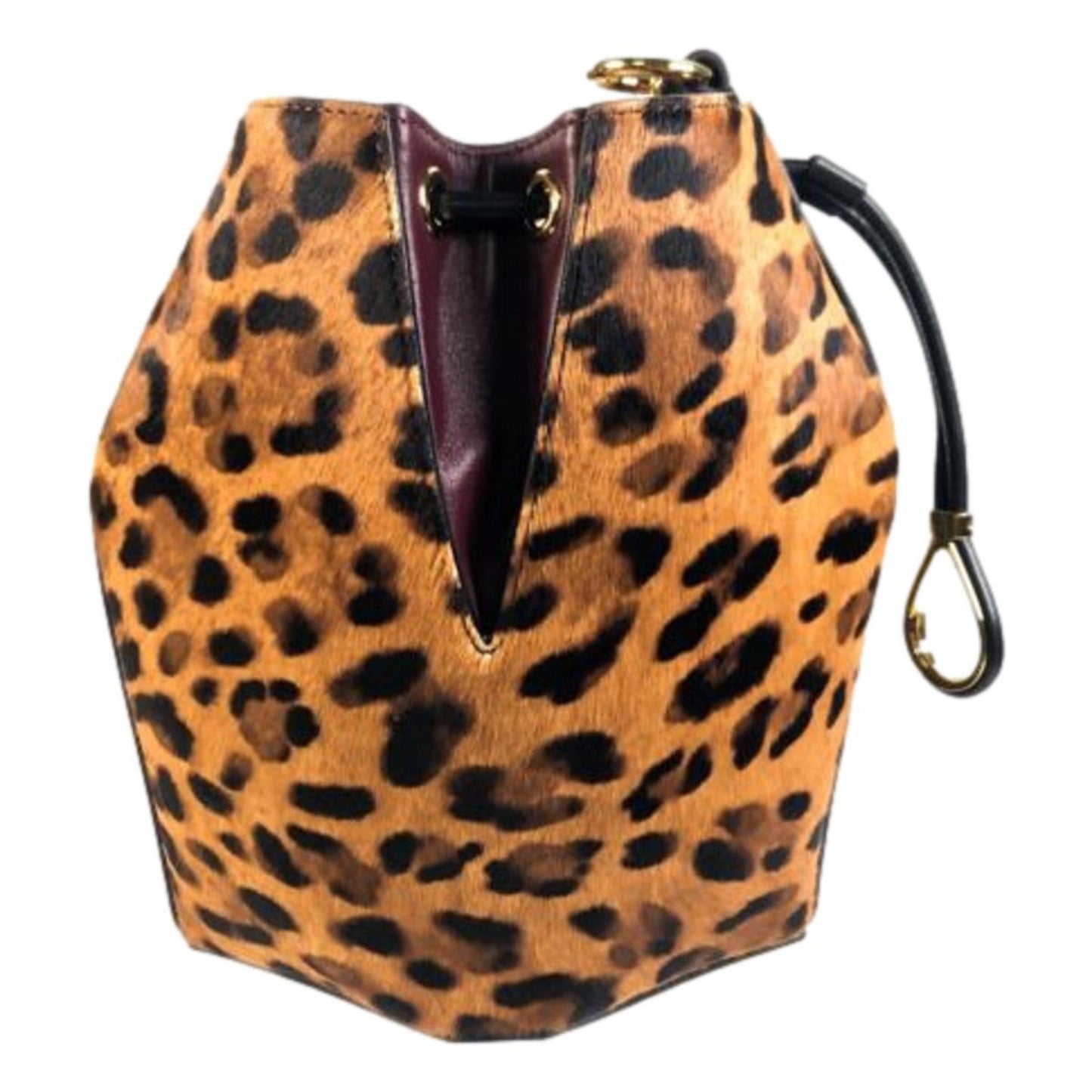 The Bucket Bag Leopard Print Pony Hair