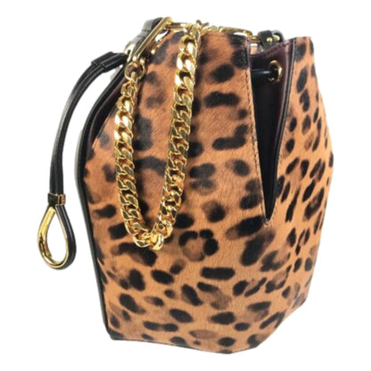 The Bucket Bag Leopard Print Pony Hair