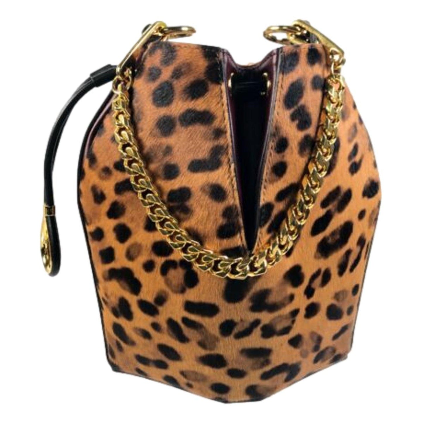 The Bucket Bag Leopard Print Pony Hair