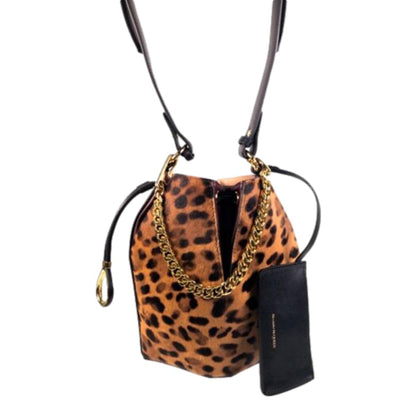 The Bucket Bag Leopard Print Pony Hair