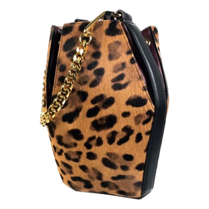 The Bucket Bag Leopard Print Pony Hair