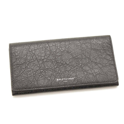 Antracite Grey Arena Leather Long Wallet