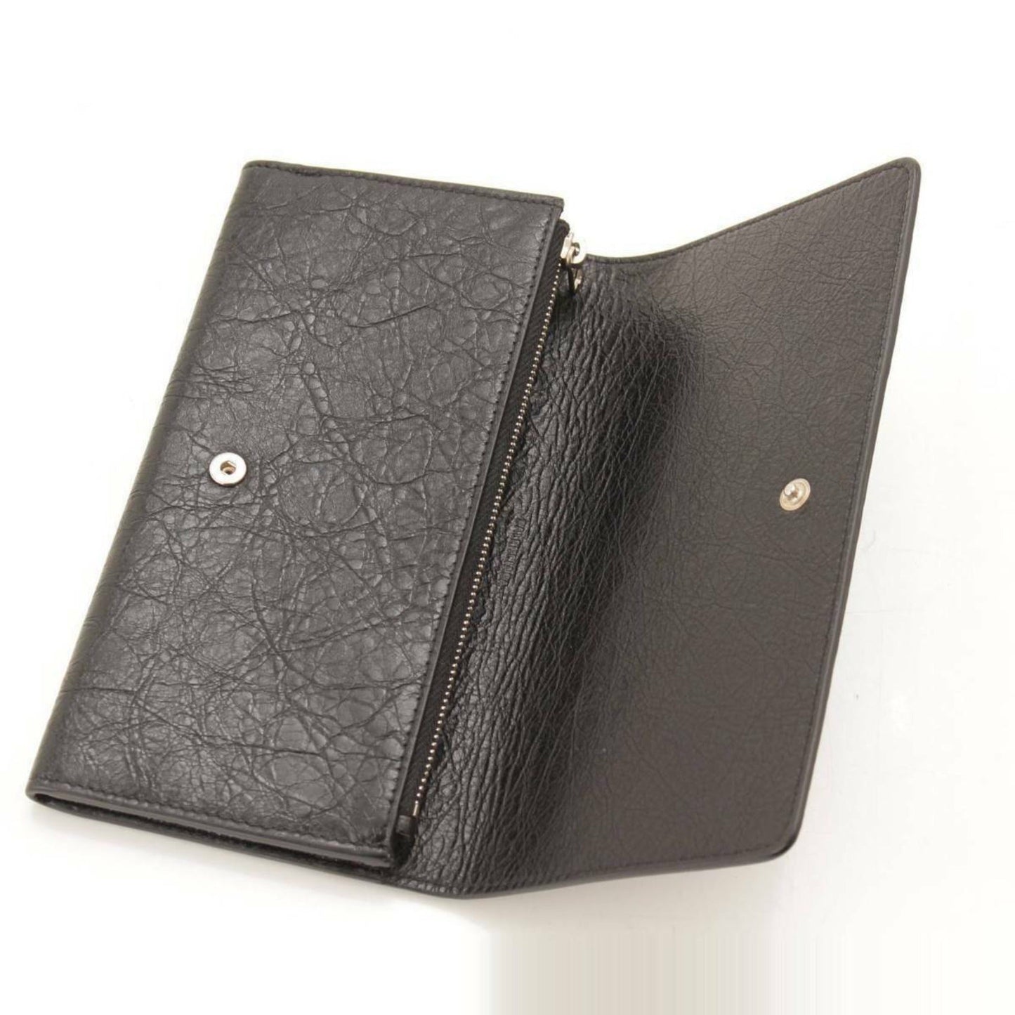 Antracite Grey Arena Leather Long Wallet