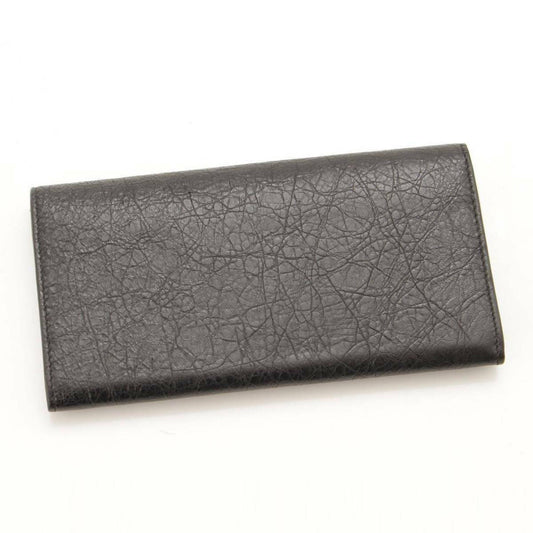 Antracite Grey Arena Leather Long Wallet