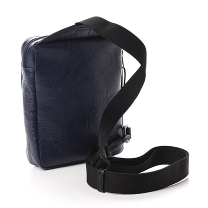 Arena Blue Lambskin Leather Backpack Bag