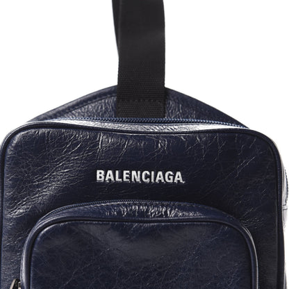 Arena Blue Lambskin Leather Backpack Bag