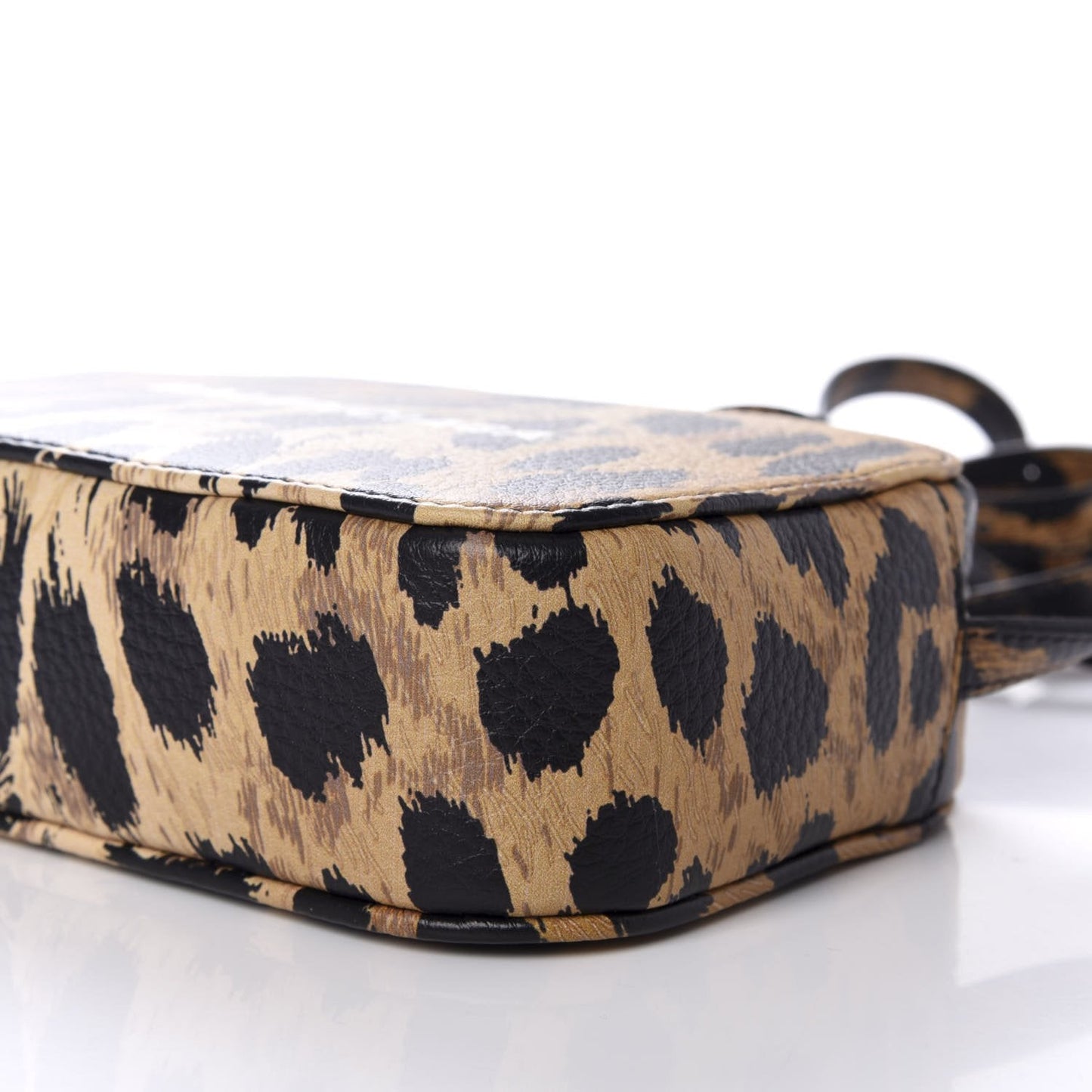 Calfskin Logo Printed Leopard XS Everyday Camera Bag