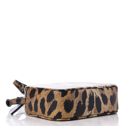 Calfskin Logo Printed Leopard XS Everyday Camera Bag