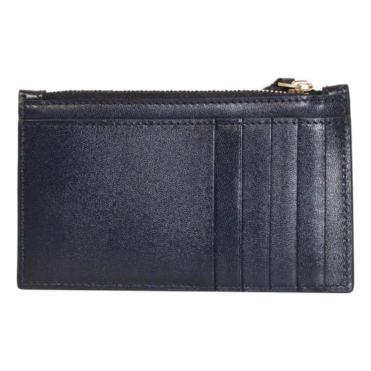 Cash Navy Leather Large Coin Card Holder Wallet