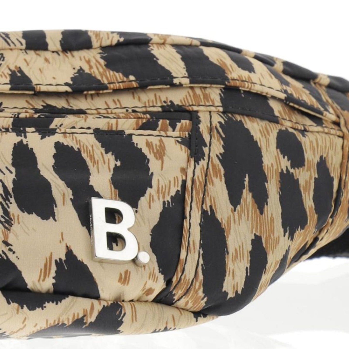 Nylon Leopard Print Belt Bag