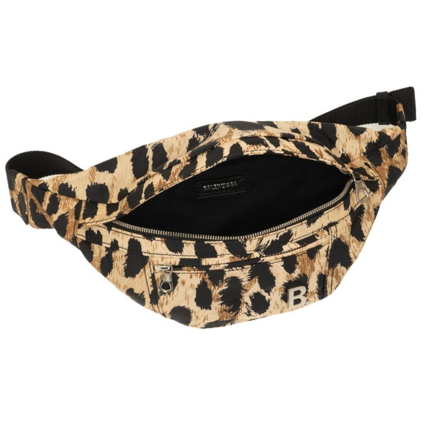 Nylon Leopard Print Belt Bag