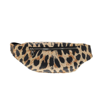 Nylon Leopard Print Belt Bag