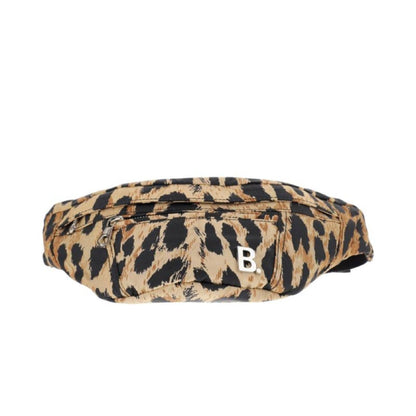 Nylon Leopard Print Belt Bag