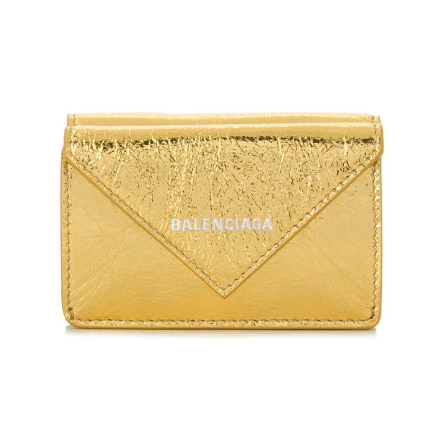 Papier Gold Arena Lambskin Mini Trifold Wallet