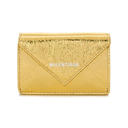 Papier Gold Arena Lambskin Mini Trifold Wallet