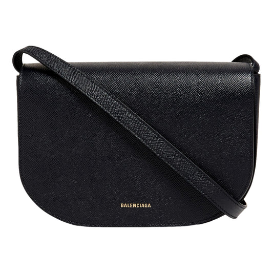 Ville Day Navy Grained Leather Shoulder Bag