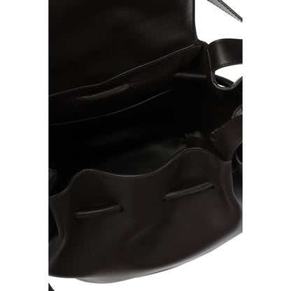 Beak Large Black Calfskin Shoulder Bag