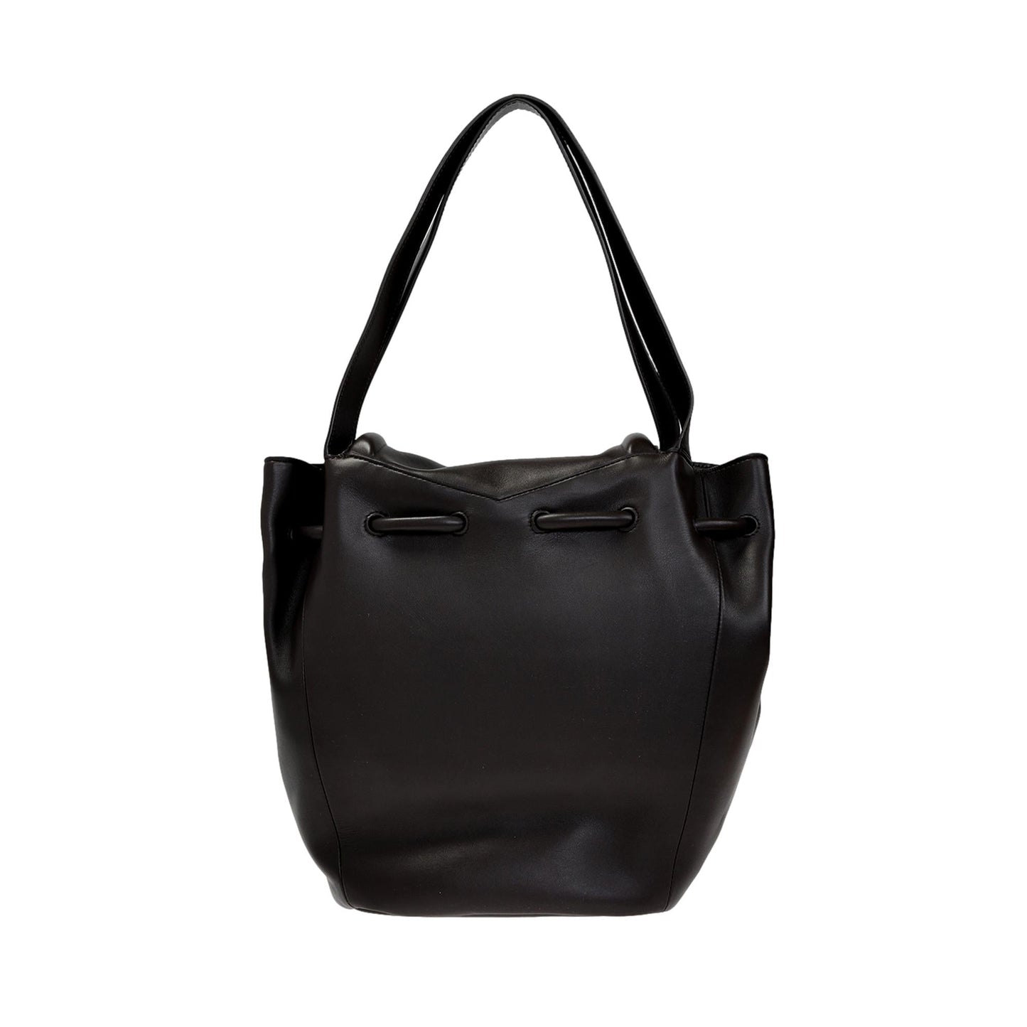 Beak Large Black Calfskin Shoulder Bag