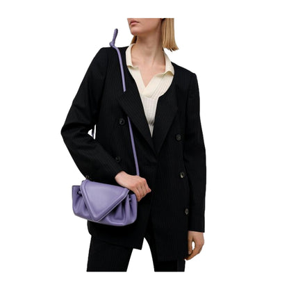 Beak Lavender Nappa Leather Small Crossbody Bag