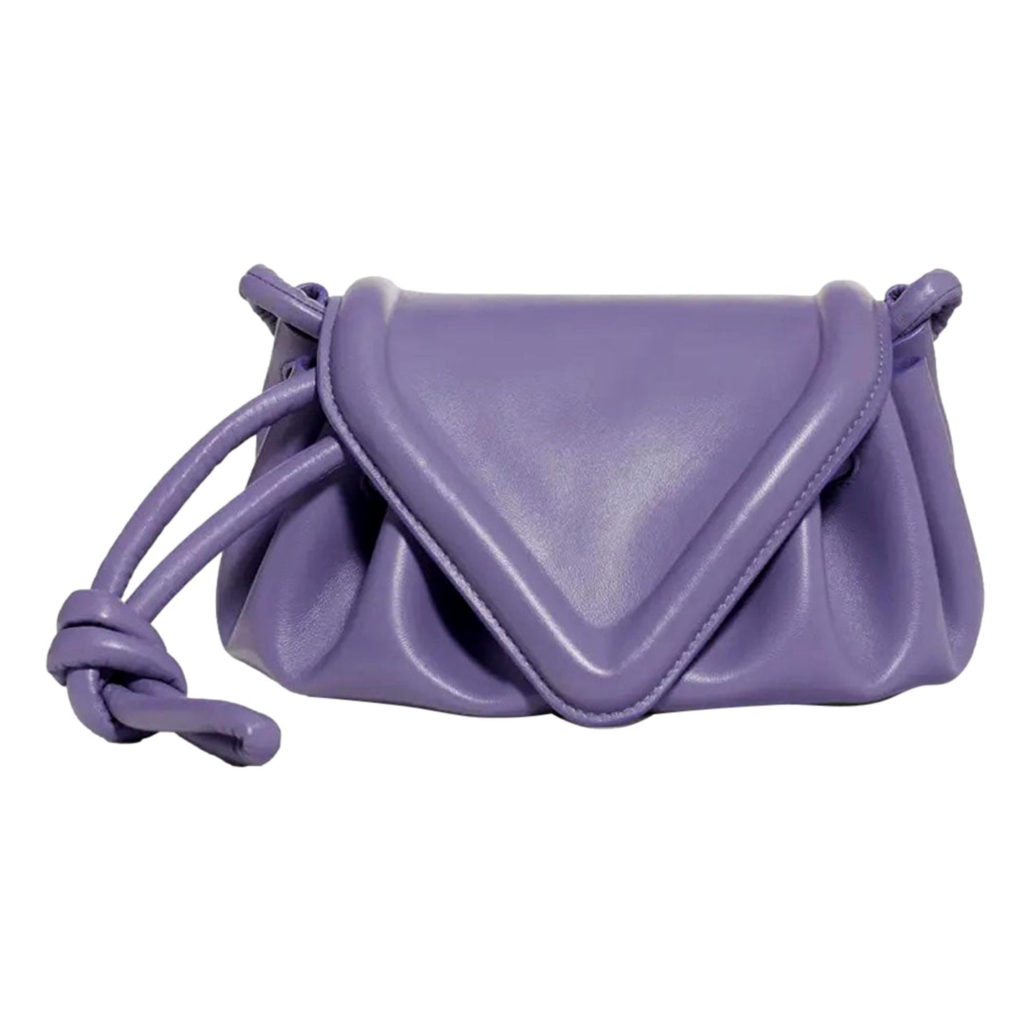 Beak Lavender Nappa Leather Small Crossbody Bag