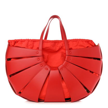 The Shell Bag Chili Tomato French Calfskin