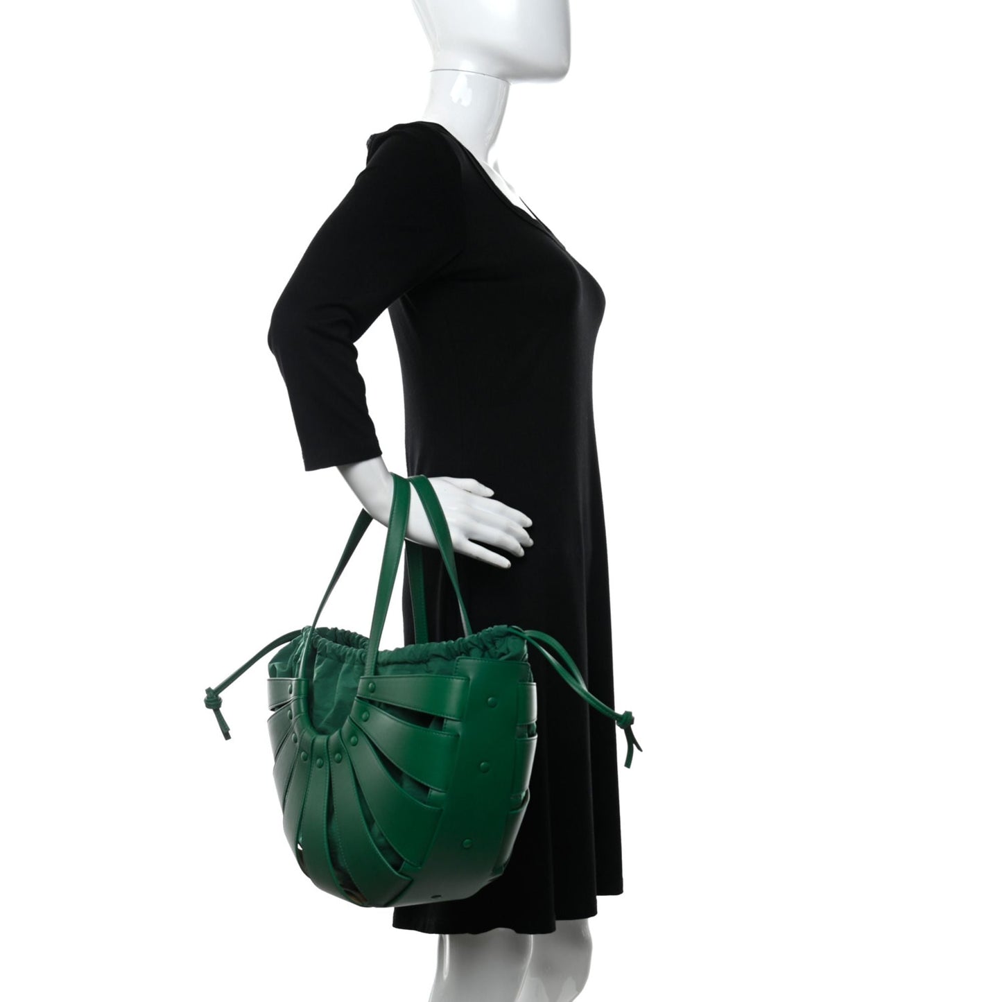 The Shell Bag Racing Green French Calfskin