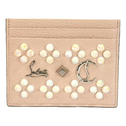 Kios Loubisky Spike Pink Leather Card Holder