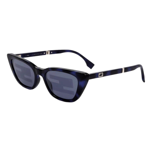 Women's Injected Touch of FF Blue Havana Sunglasses