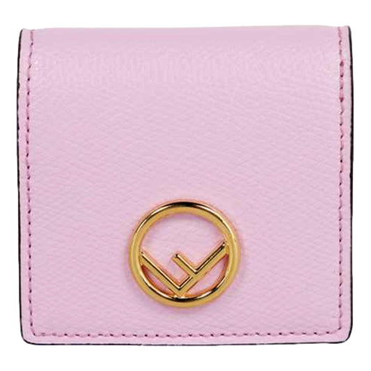 Calf Leather F logo Lavanda Pink Leather Coin