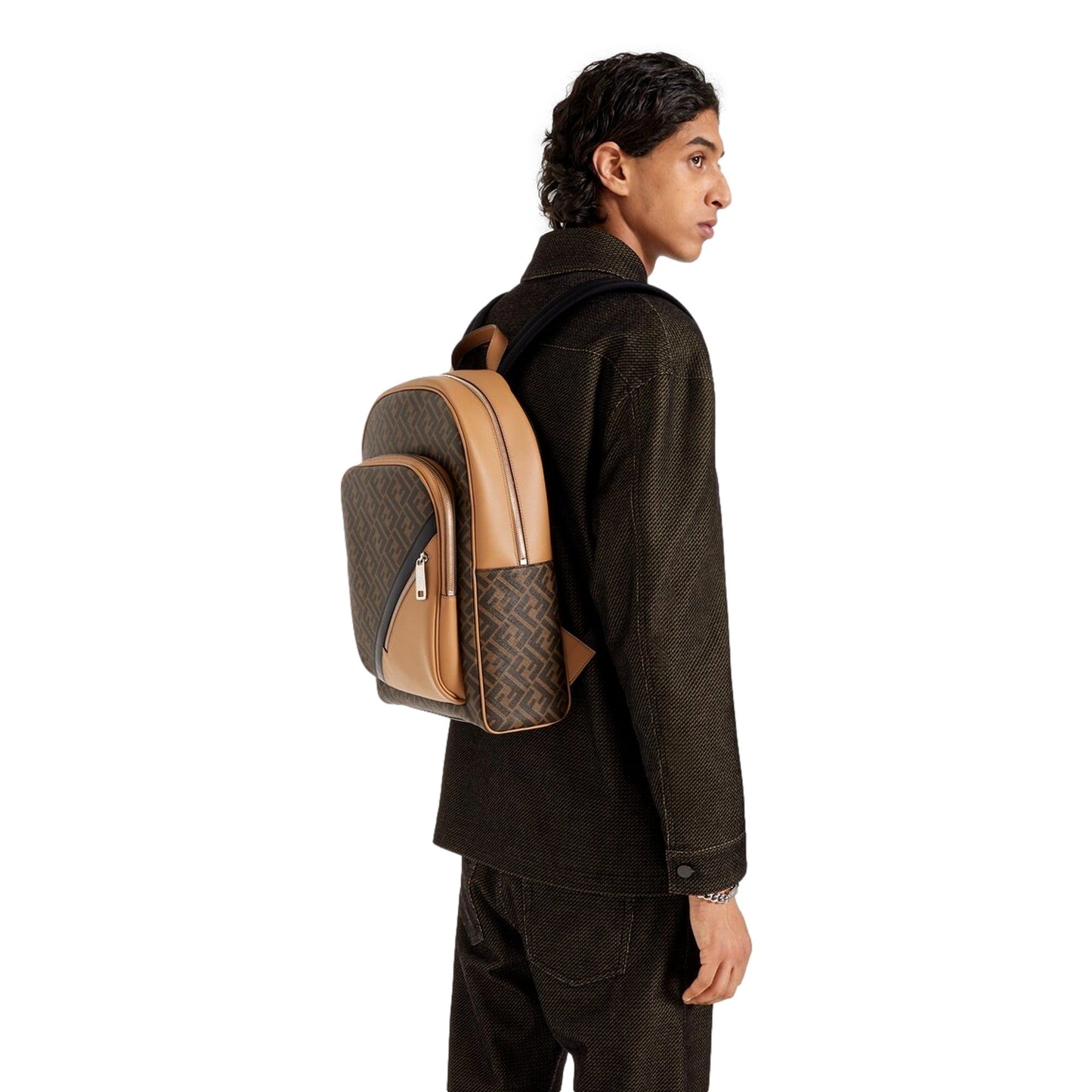 Diagonal FF Logo Men's Backpack